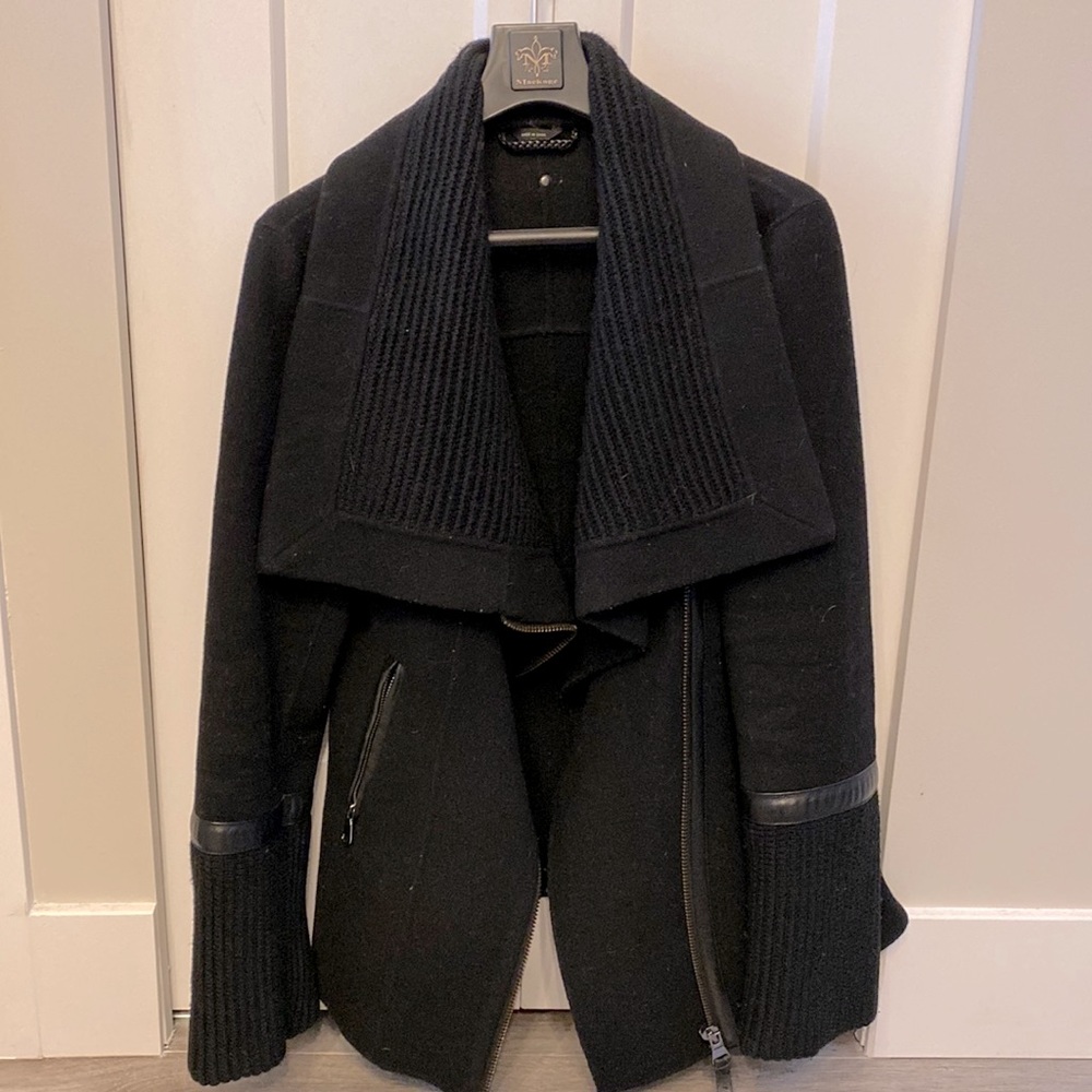 Mackage wool asymmetrical coat